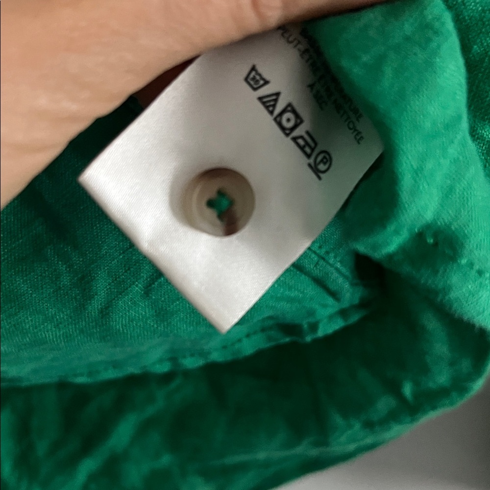 Maeve by antropologię Green Button-Up Shirt - Picture 2 of 3